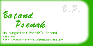 botond psenak business card